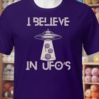 I Believe In UFOs T-Shirt Team Purple / XS