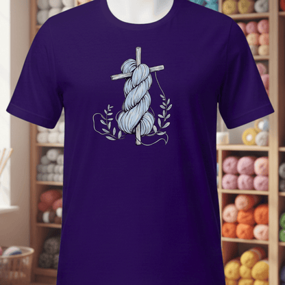 Skein On A Cross T-Shirt Team Purple / XS