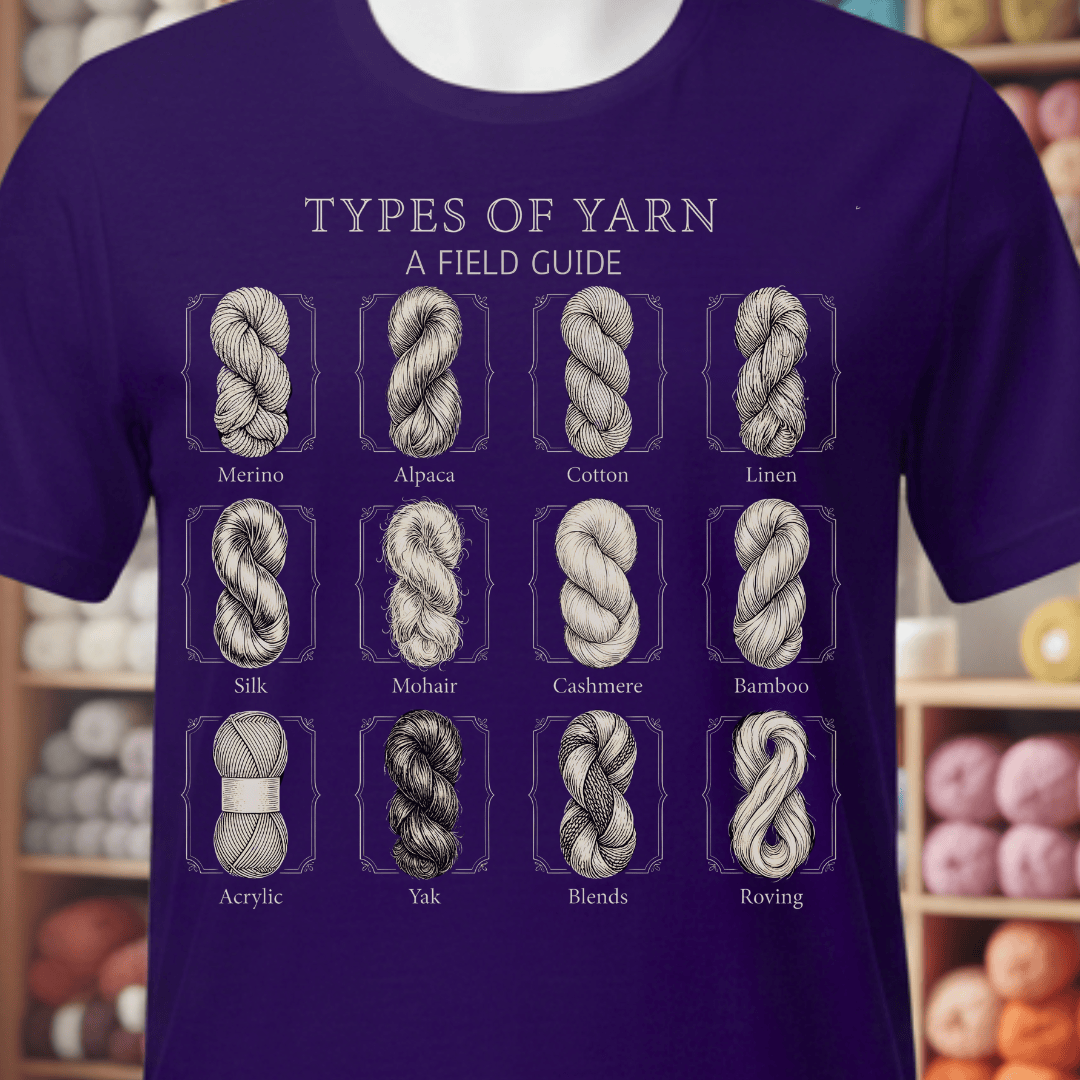 Types Of Yarn T-Shirt Team Purple / XS