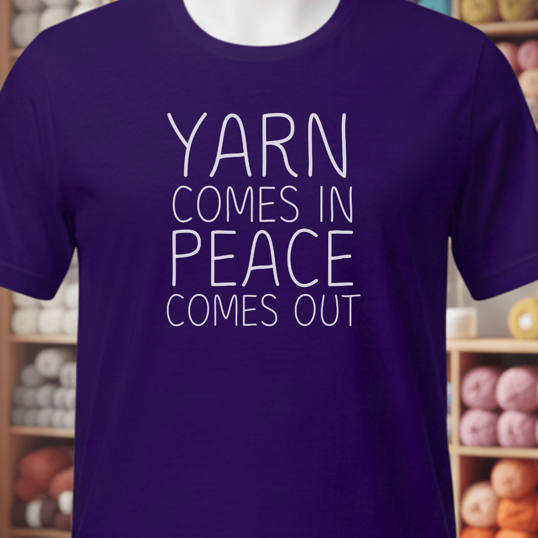 Yarn Comes In T-Shirt Team Purple / XS