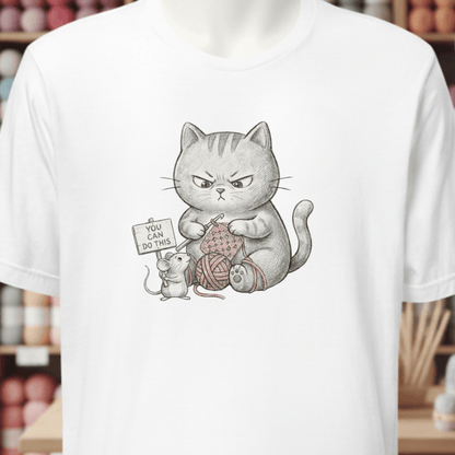 Crochet Support Mouse T-Shirt White / XS