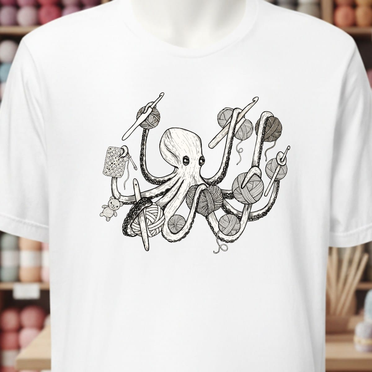Crochetpus T-Shirt White / XS