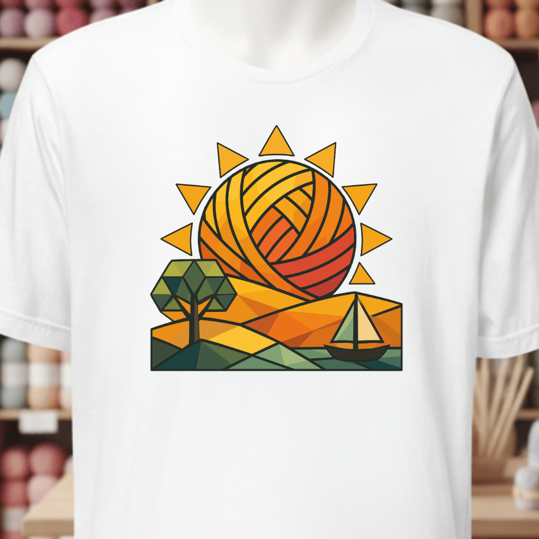 GeoSunrise T-Shirt White / XS