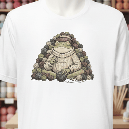 Happy Place Frog T-Shirt White / XS