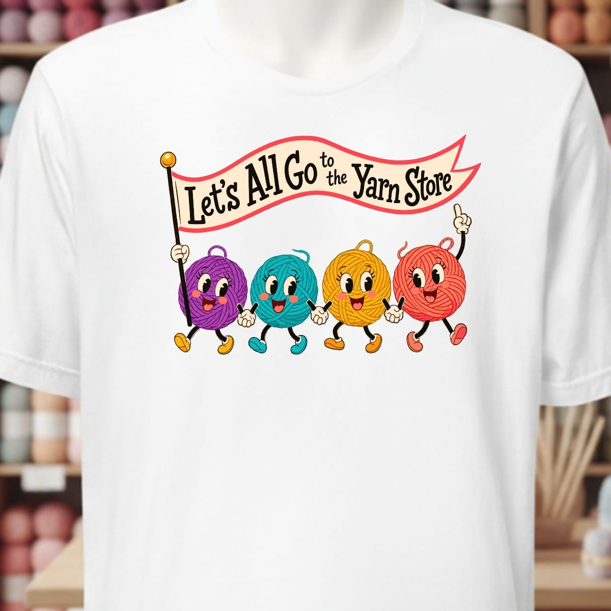 Let's All Go T-Shirt White / XS