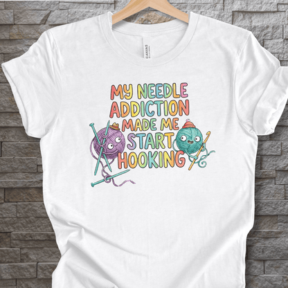 My Needle Addiction T-Shirt White / XS