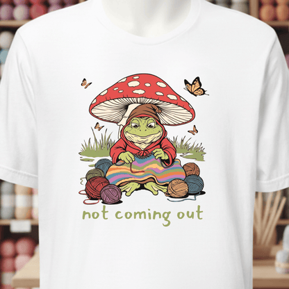 Not Coming Out T-Shirt White / XS