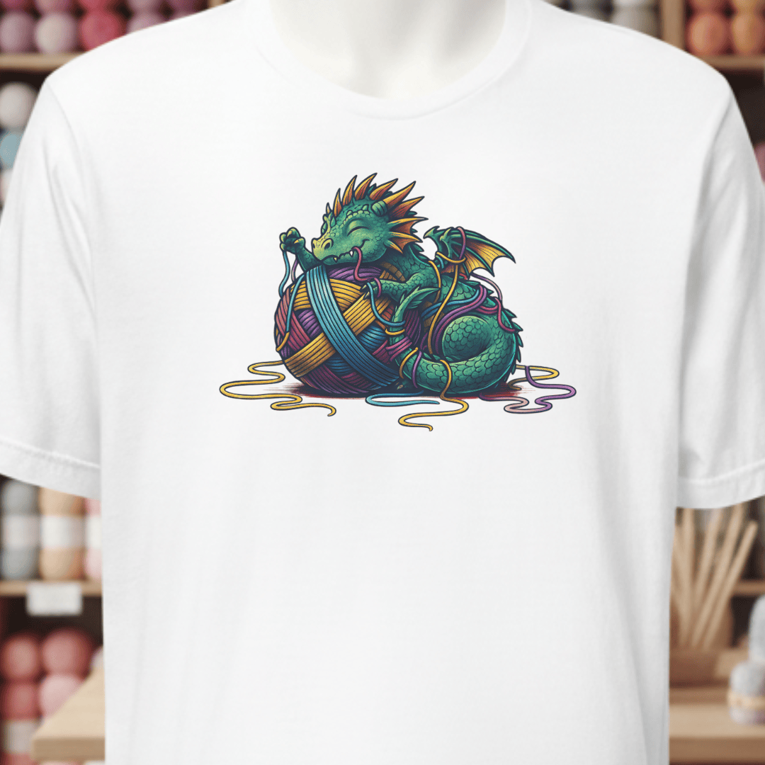 Yarn Dragon Hatchling T-Shirt White / XS