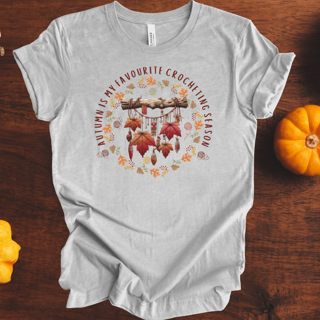 Autumn is my Crocheting Season T-Shirt Athletic / S