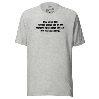 Help I'm Lost Crew Neck T-Shirt Athletic / S