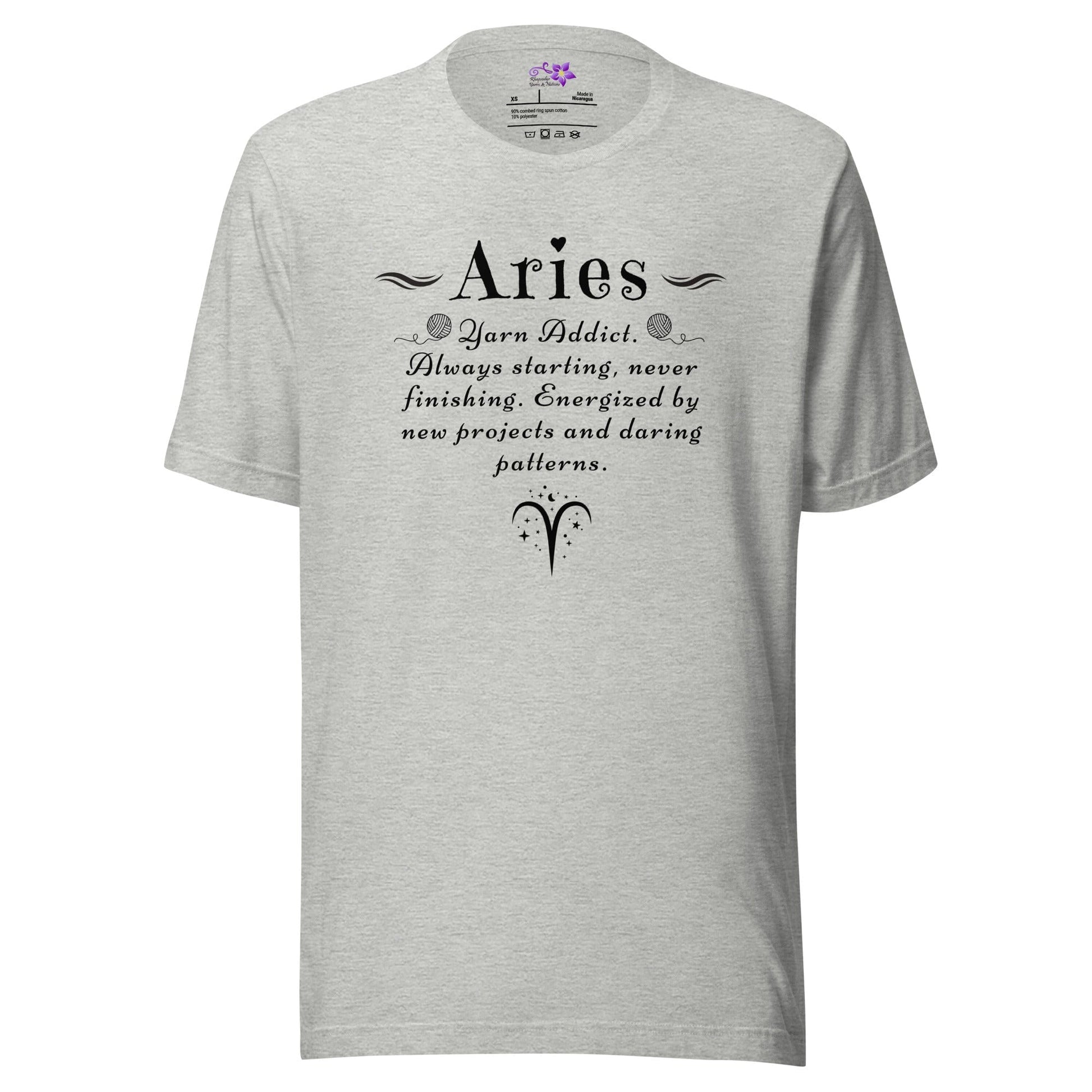 Crafters Zodiac - Aries Crew Neck T-Shirt Athletic / XS