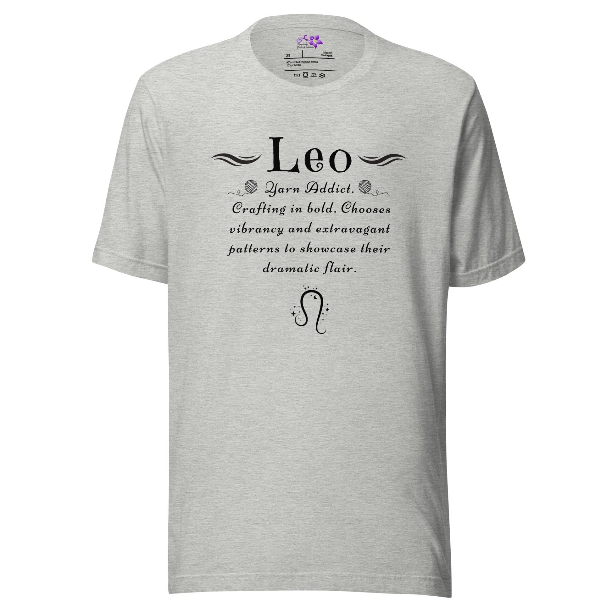 Crafters Zodiac - Leo Crew Neck T-Shirt Athletic / XS