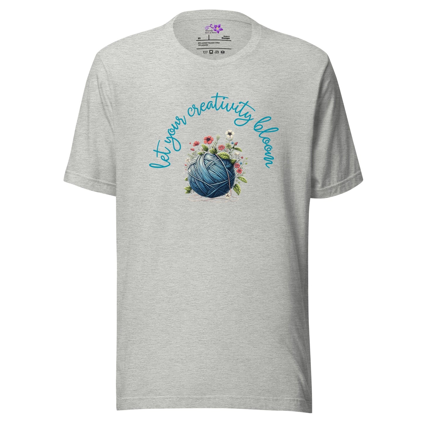 Creativity Bloom - Yarn Ball Crew Neck T-Shirt Athletic / XS