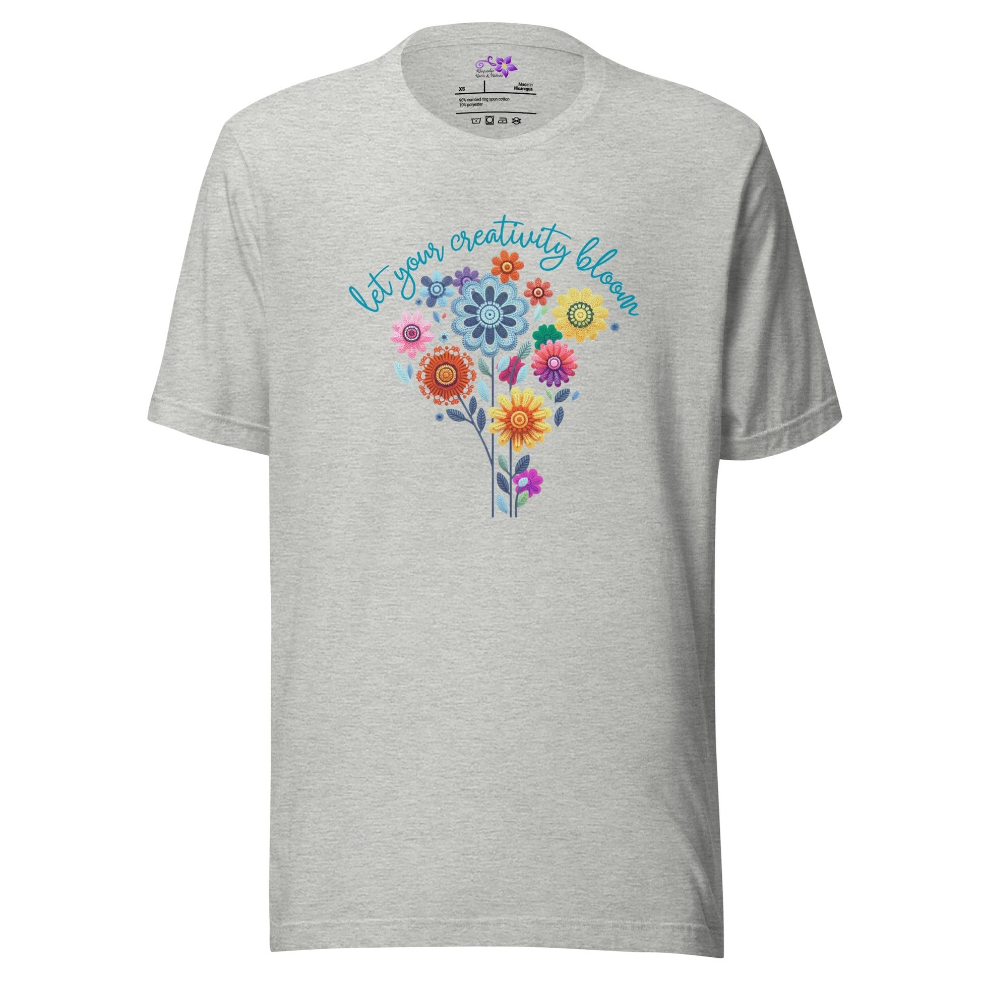 Creativity - bunch of flowers Crew Neck T-Shirt Athletic / XS