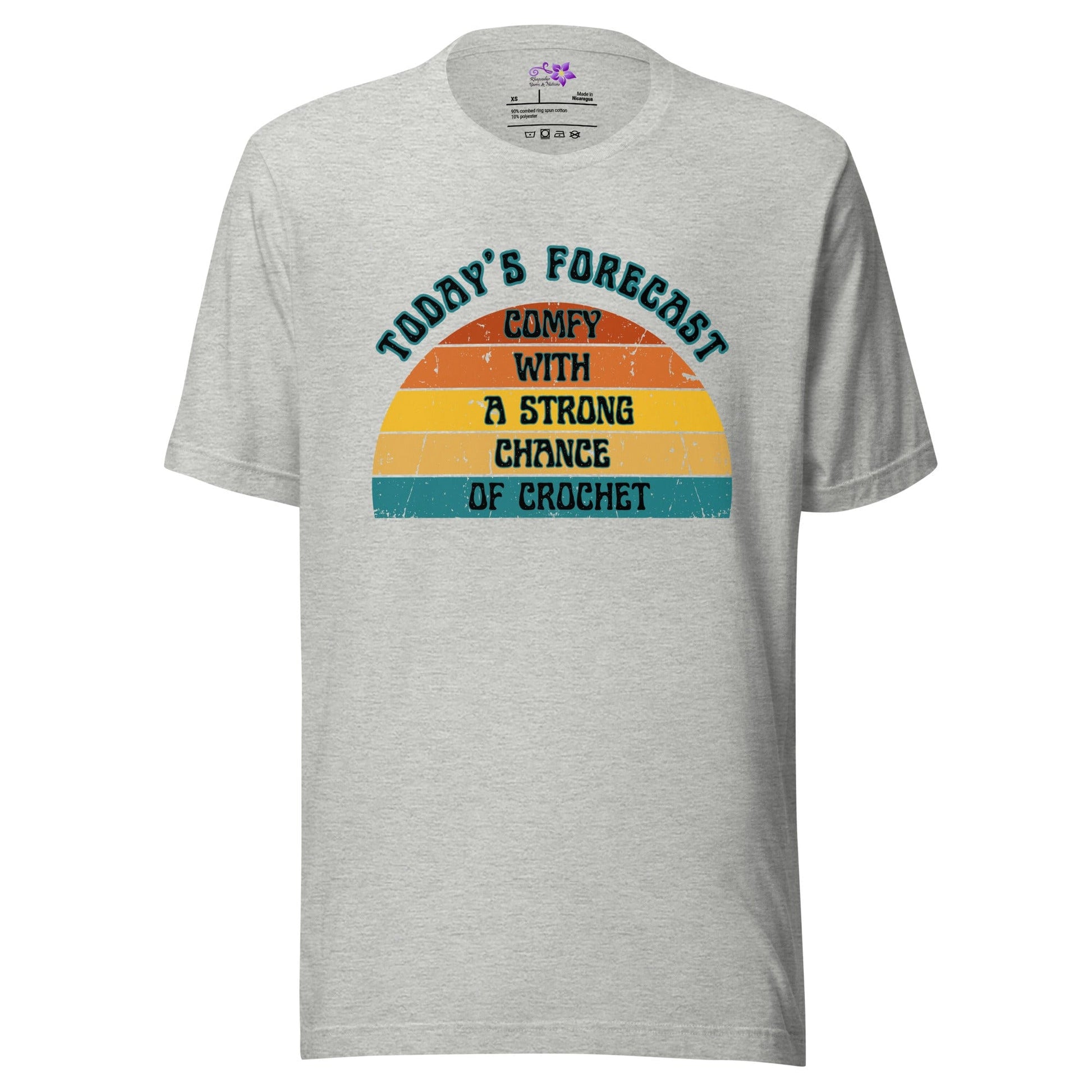 Crochet Forecast Crew Neck T-Shirt Athletic / XS