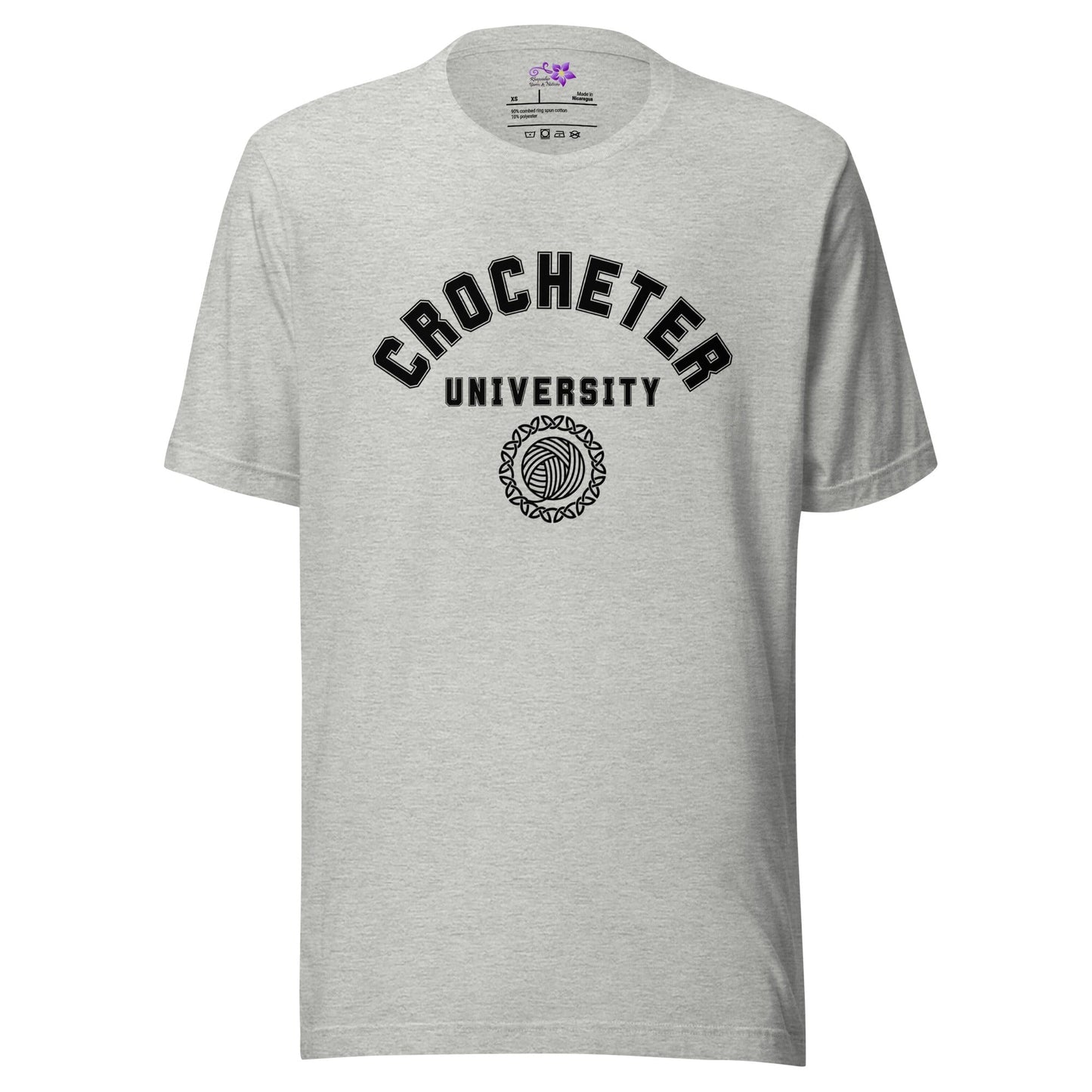 Crocheter University Crew Neck T-Shirt Athletic / XS