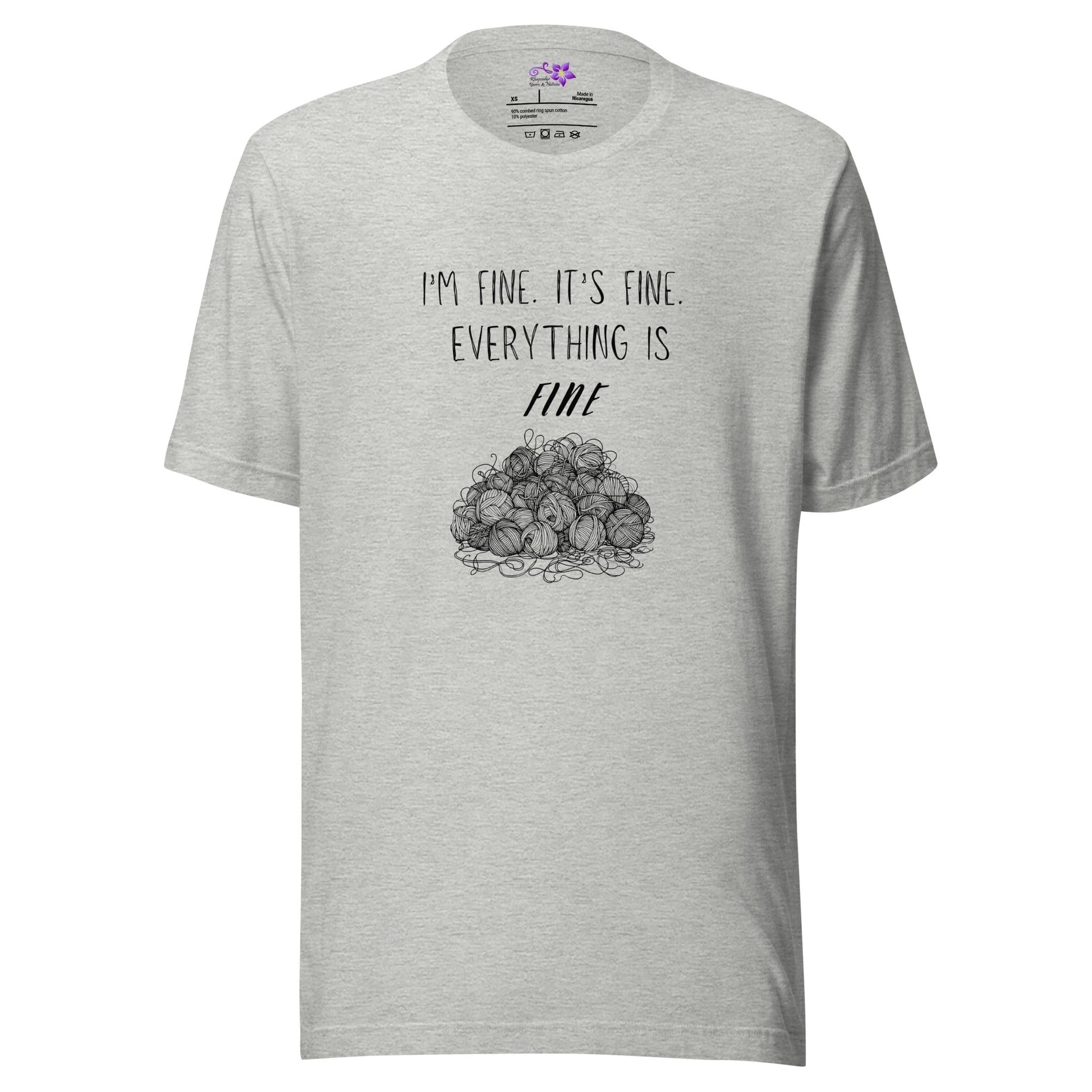 Everything Is Fine Crew Neck T-Shirt Athletic / XS