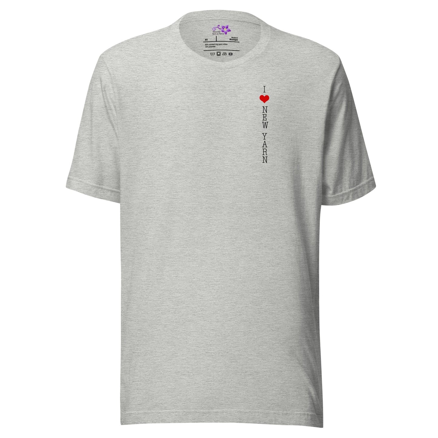 I Love New Yarn Crew Neck T-Shirt Athletic / XS
