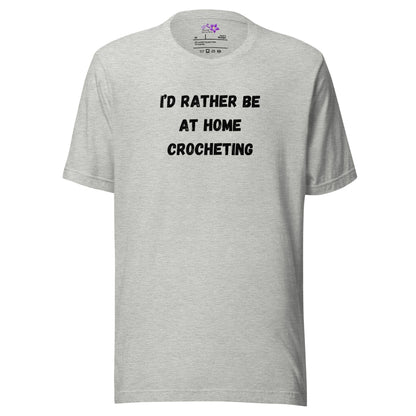 Rather Be Crocheting Crew neck T-Shirt Athletic / XS