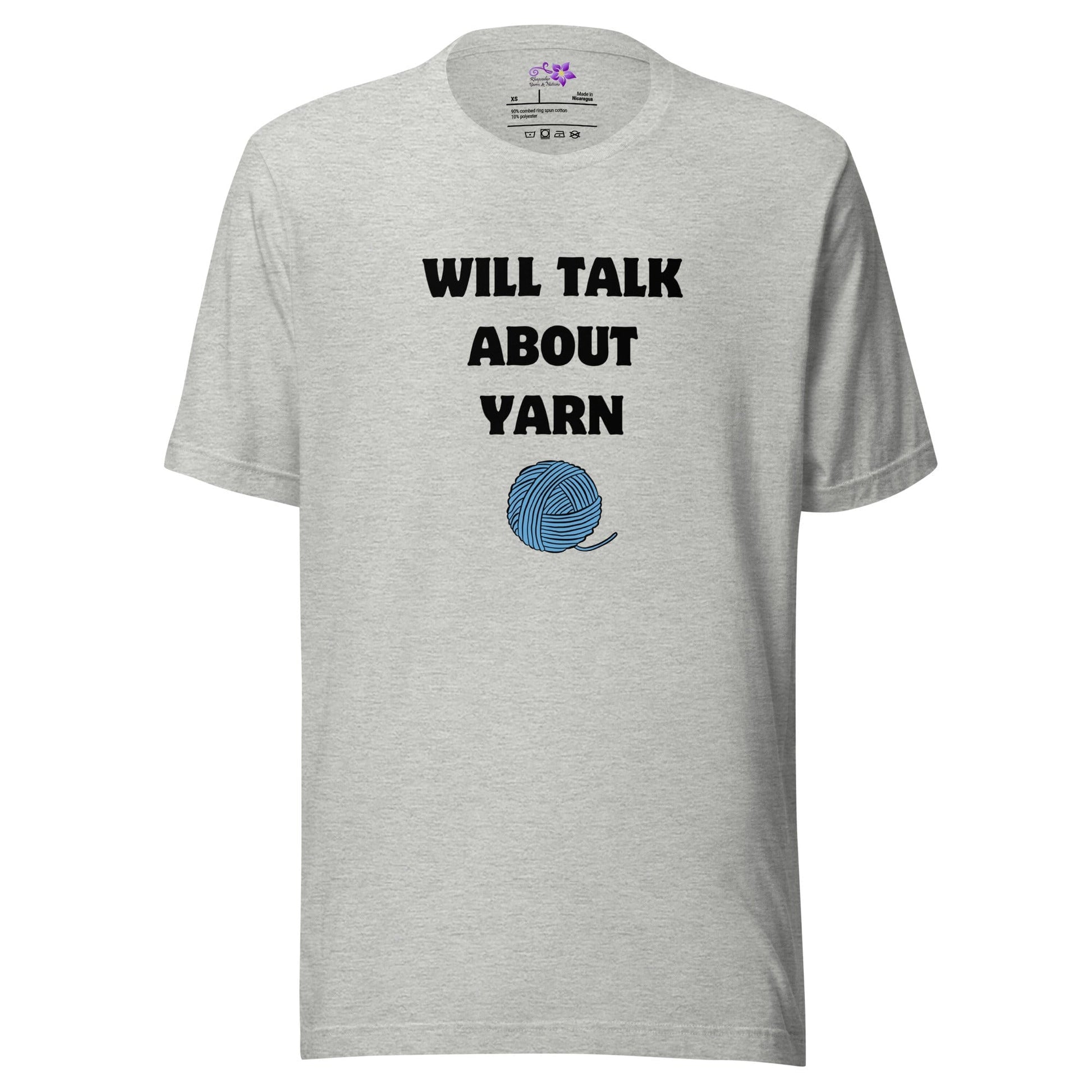 Will Talk About Yarn Crew Neck T-Shirt Athletic / XS