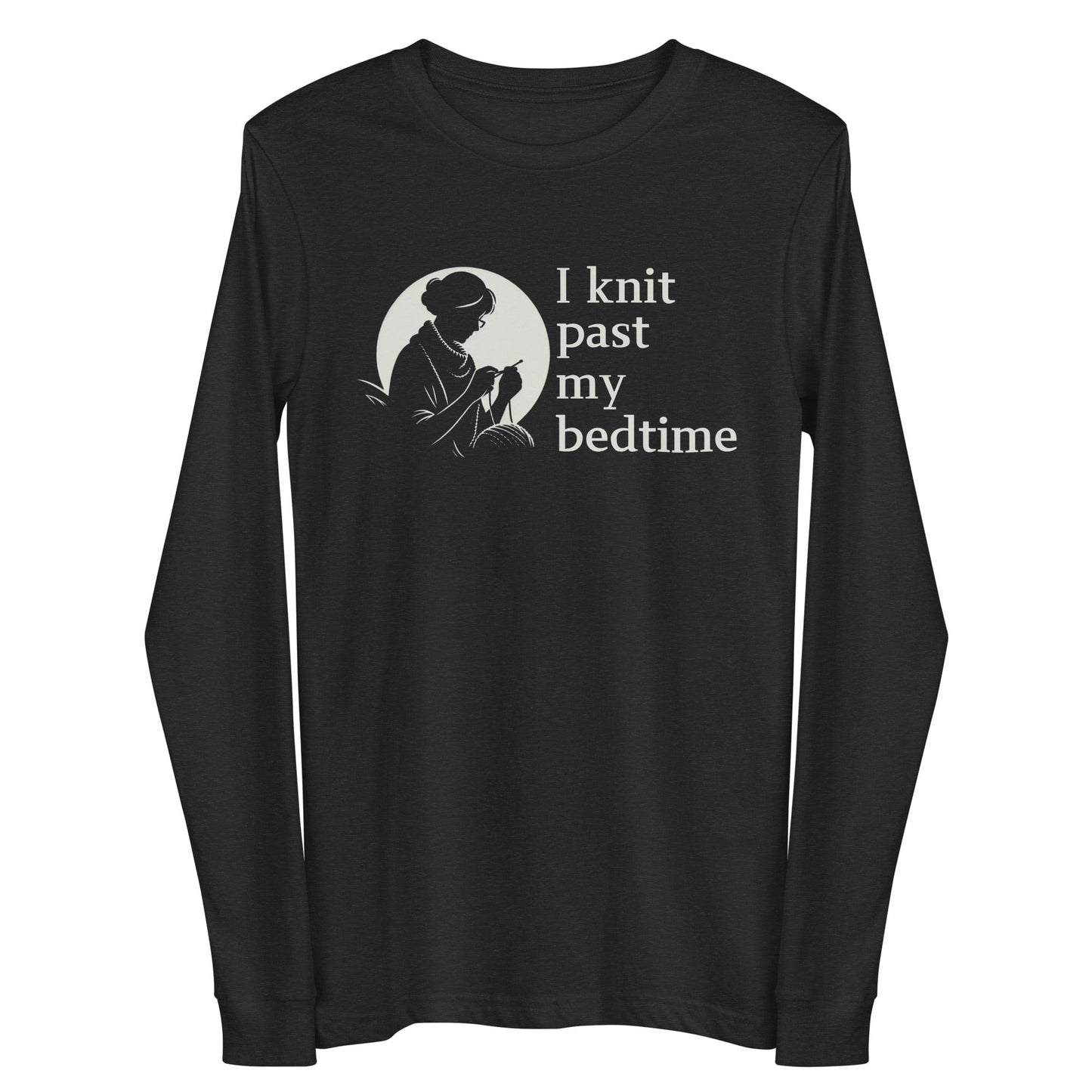 Knit Past My Bedtime Long Sleeve Tee Black Heather / S