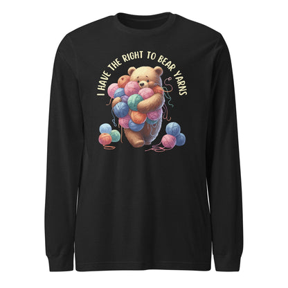 Right to Bear Yarns Long Sleeve Tee Black Heather / XS