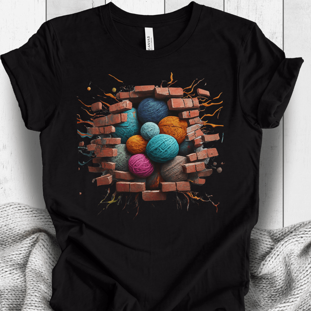 3D Yarn Wall T-Shirt Black / S