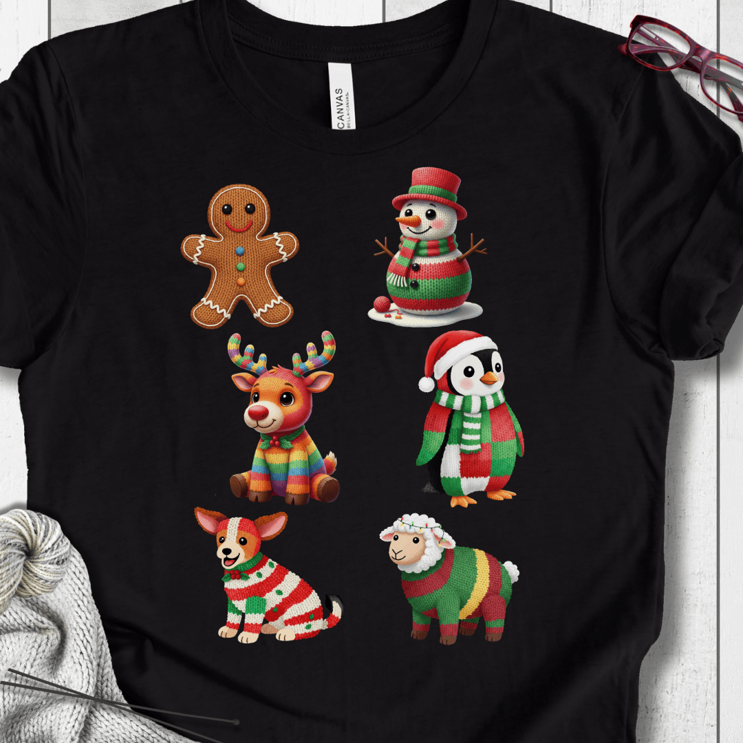 Christmas Knit T-Shirt Black / S