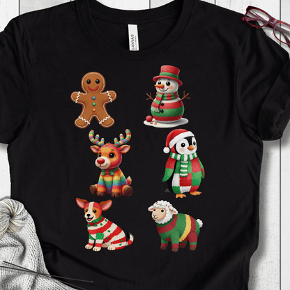 Christmas Knit T-Shirt Black / S