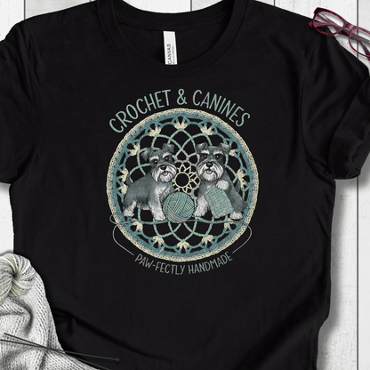 Crochet & Canines T-Shirt Black / S