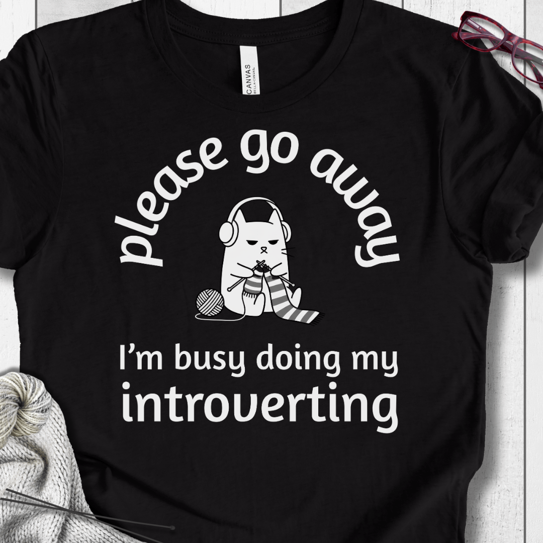 Introverting T-Shirt Black / S