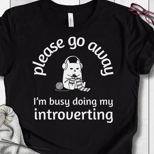 Introverting T-Shirt Black / S