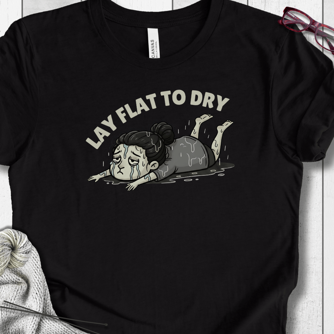 Lay Flat to Dry Woman T-Shirt Black / S