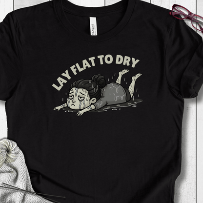 Lay Flat to Dry Woman T-Shirt Black / S