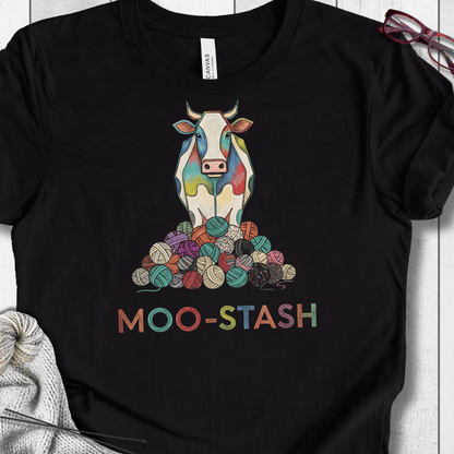 Moo Stash T-Shirt Black / S