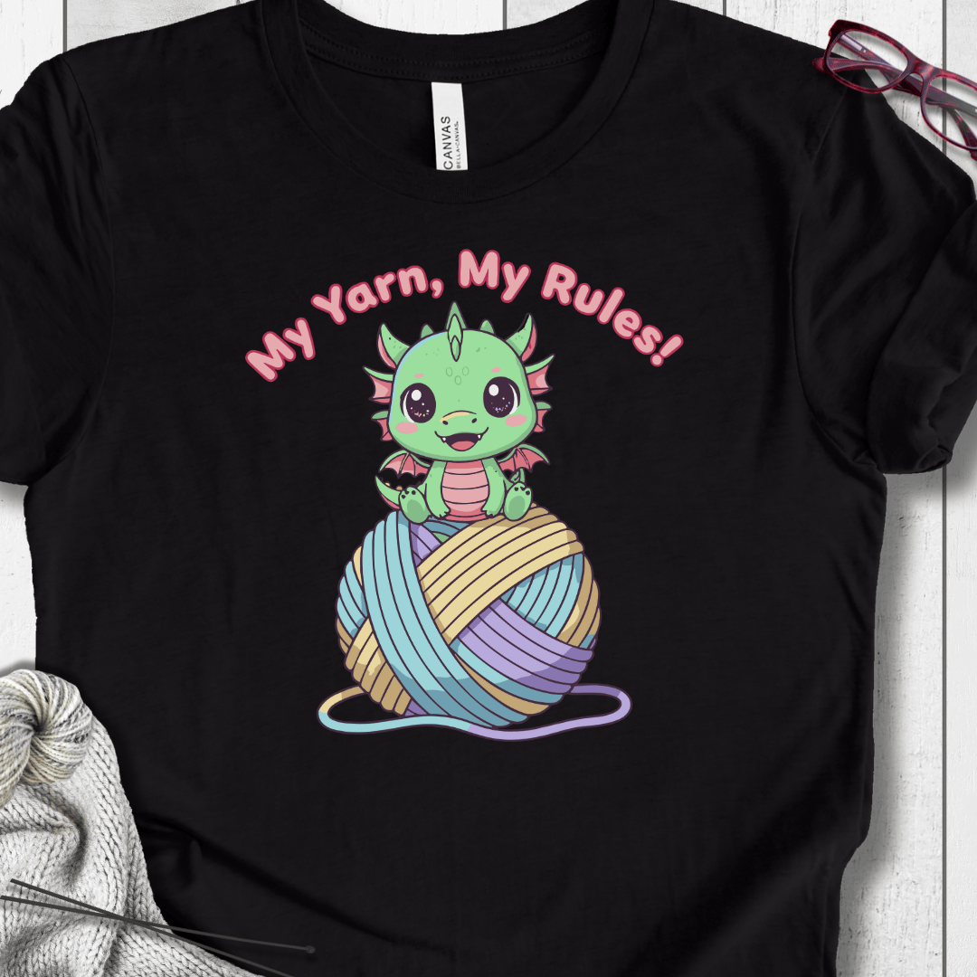 My Yarn My Rules T-Shirt Black / S