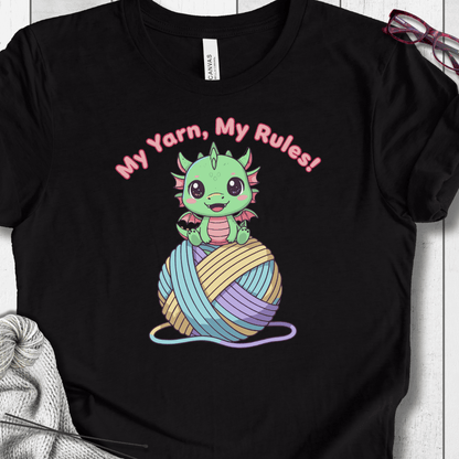 My Yarn My Rules T-Shirt Black / S