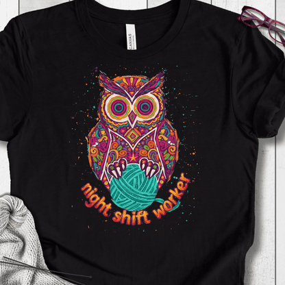 Night Shift Worker T-Shirt Black / S