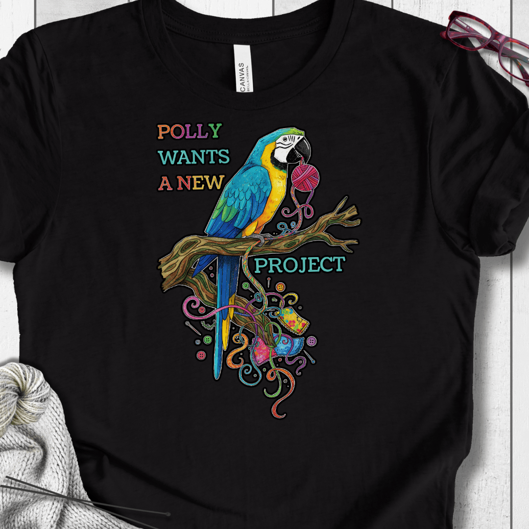 Polly Wants A New Project T-Shirt Black / S