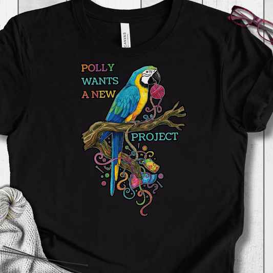 Polly Wants A New Project T-Shirt Black / S