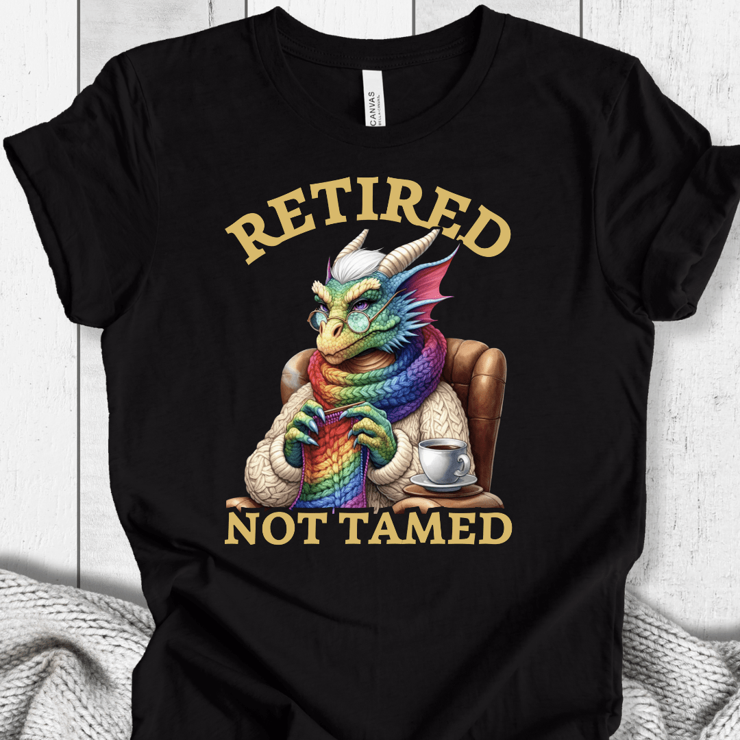 Retired not tamed T-Shirt Black / S