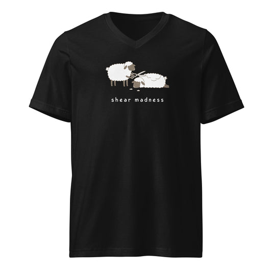 Shear Madness V-Neck T-Shirt Black / S