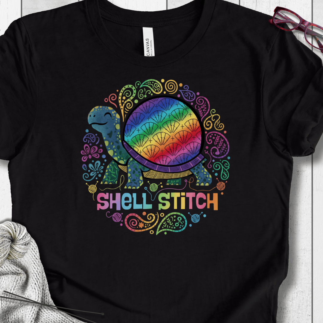 Shell Stitch T-Shirt Black / S