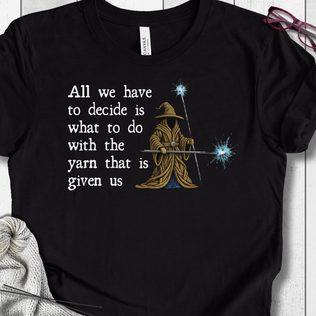 Yarn Wizard T-Shirt Black / S