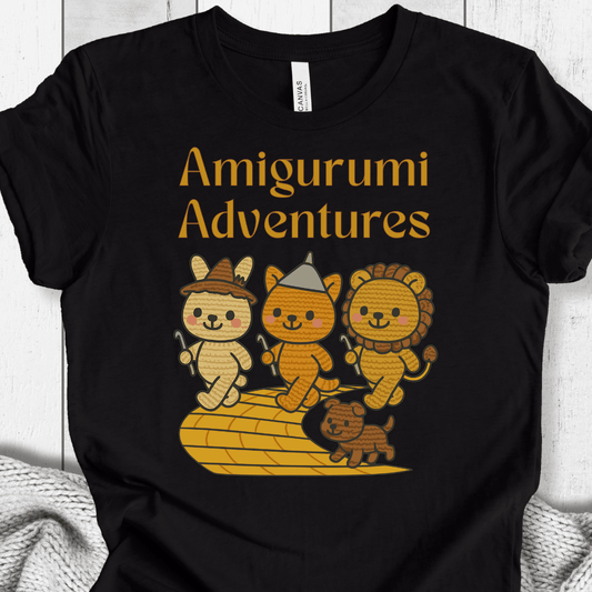Amigurumi Adventures T-Shirt Black / XS