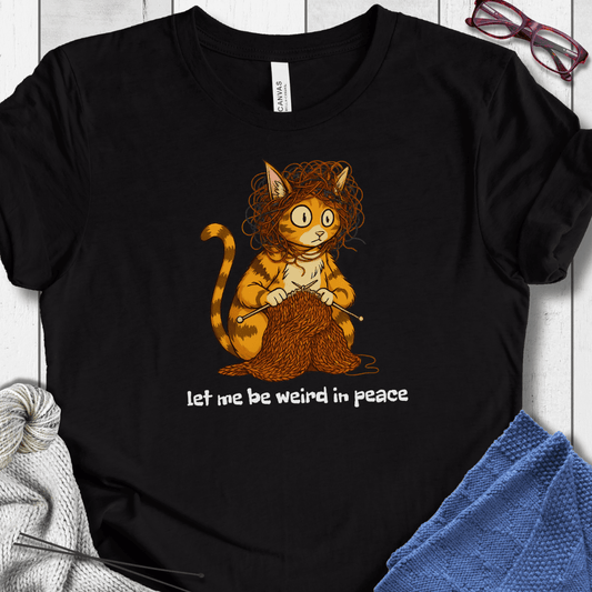 Be Weird in Peace T-Shirt Black / XS