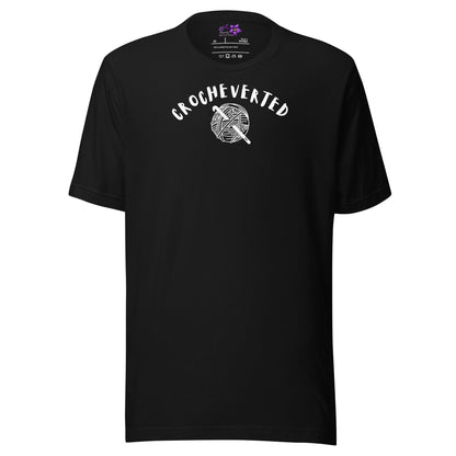 Crocheverted Crew Neck T-Shirt Black / XS