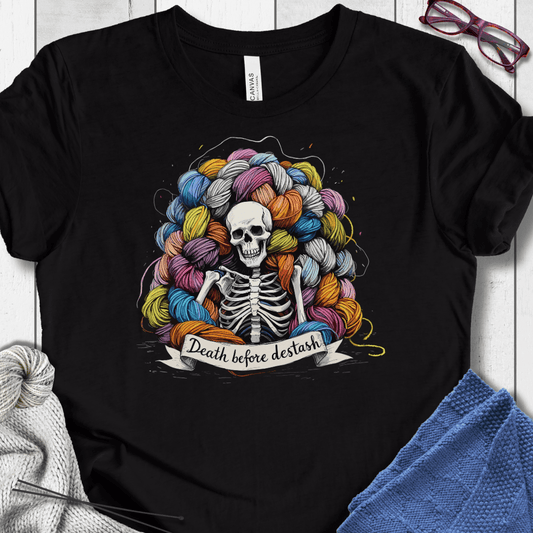 Death Before Destash T-Shirt Black / XS