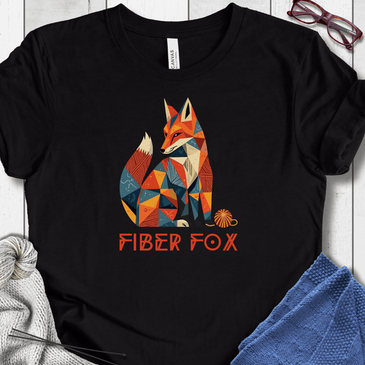 Fiber Fox T-Shirt Black / XS