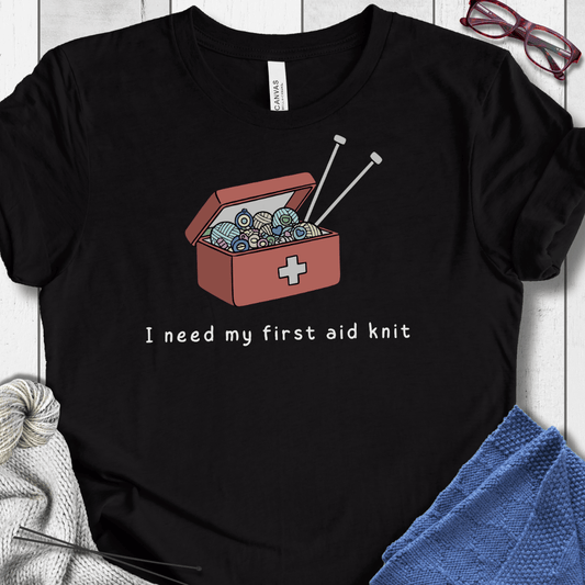 First Aid Knit T-Shirt Black / XS